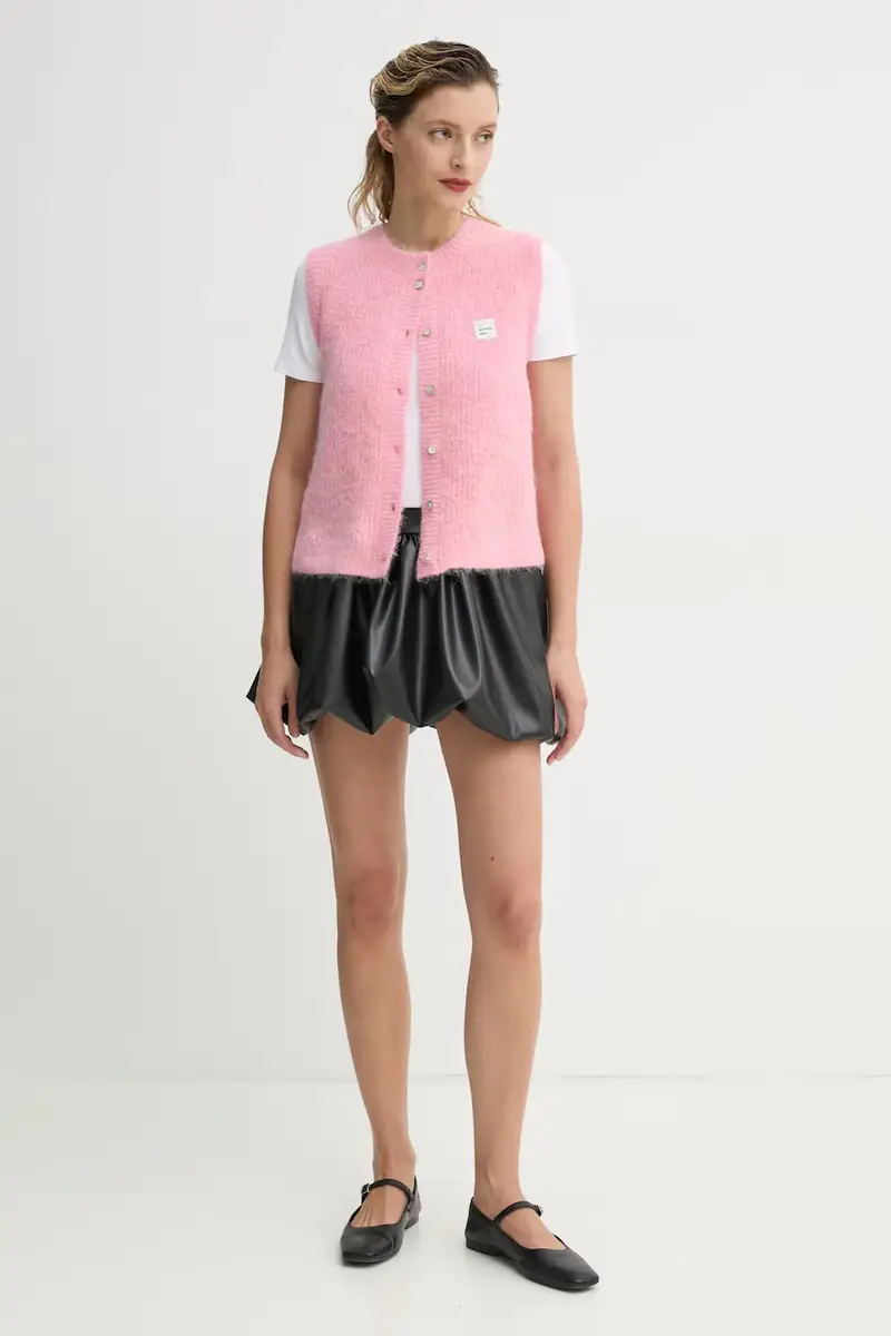 gilè con aggiunta di lana 0 Rosa miniatura 2