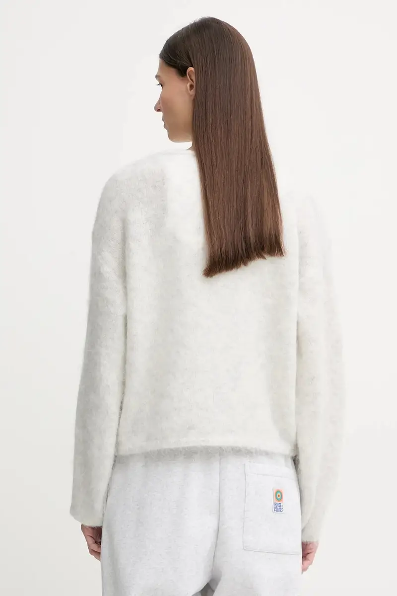 maglione con lana Grigio miniatura 3