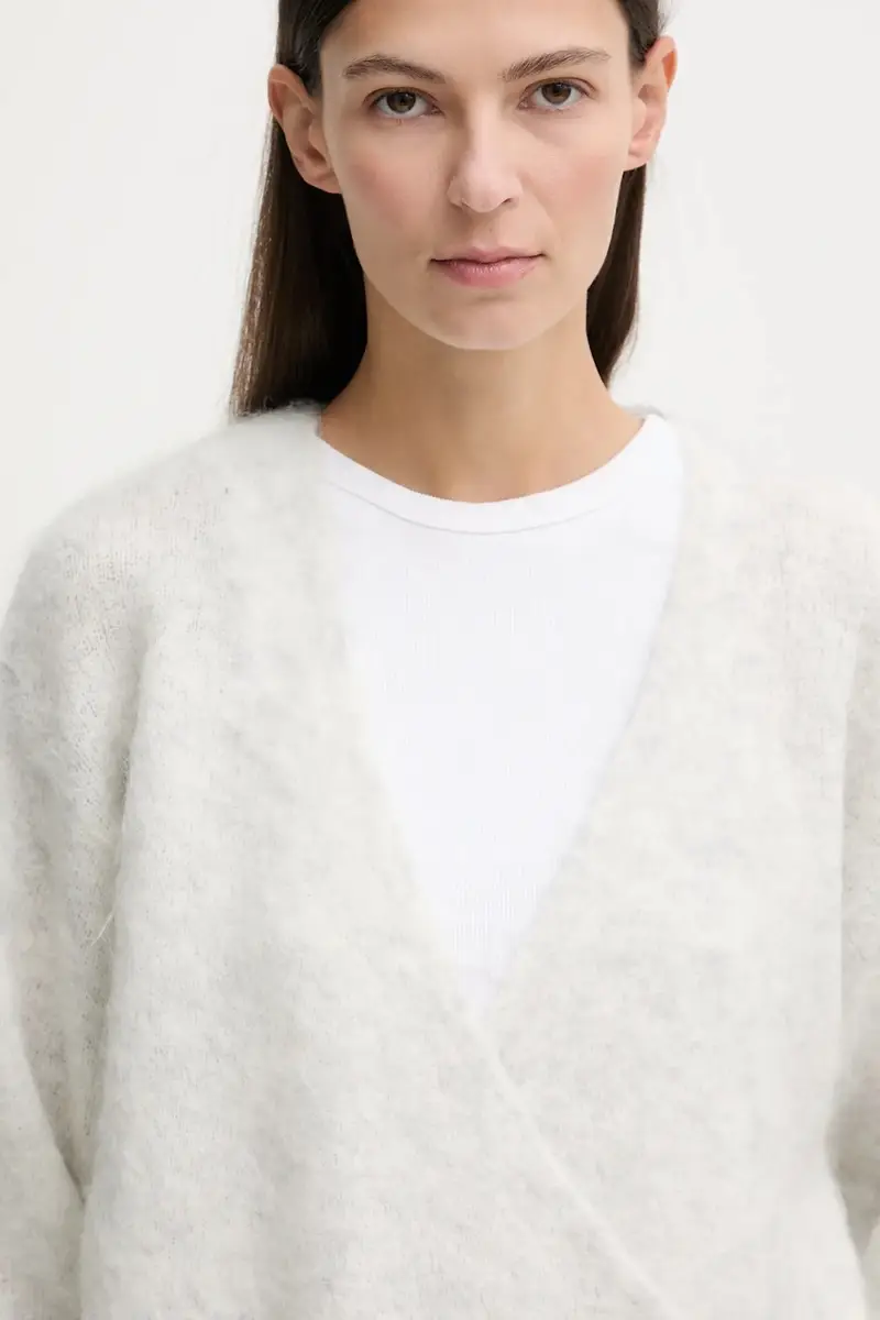 maglione con lana Grigio miniatura 4