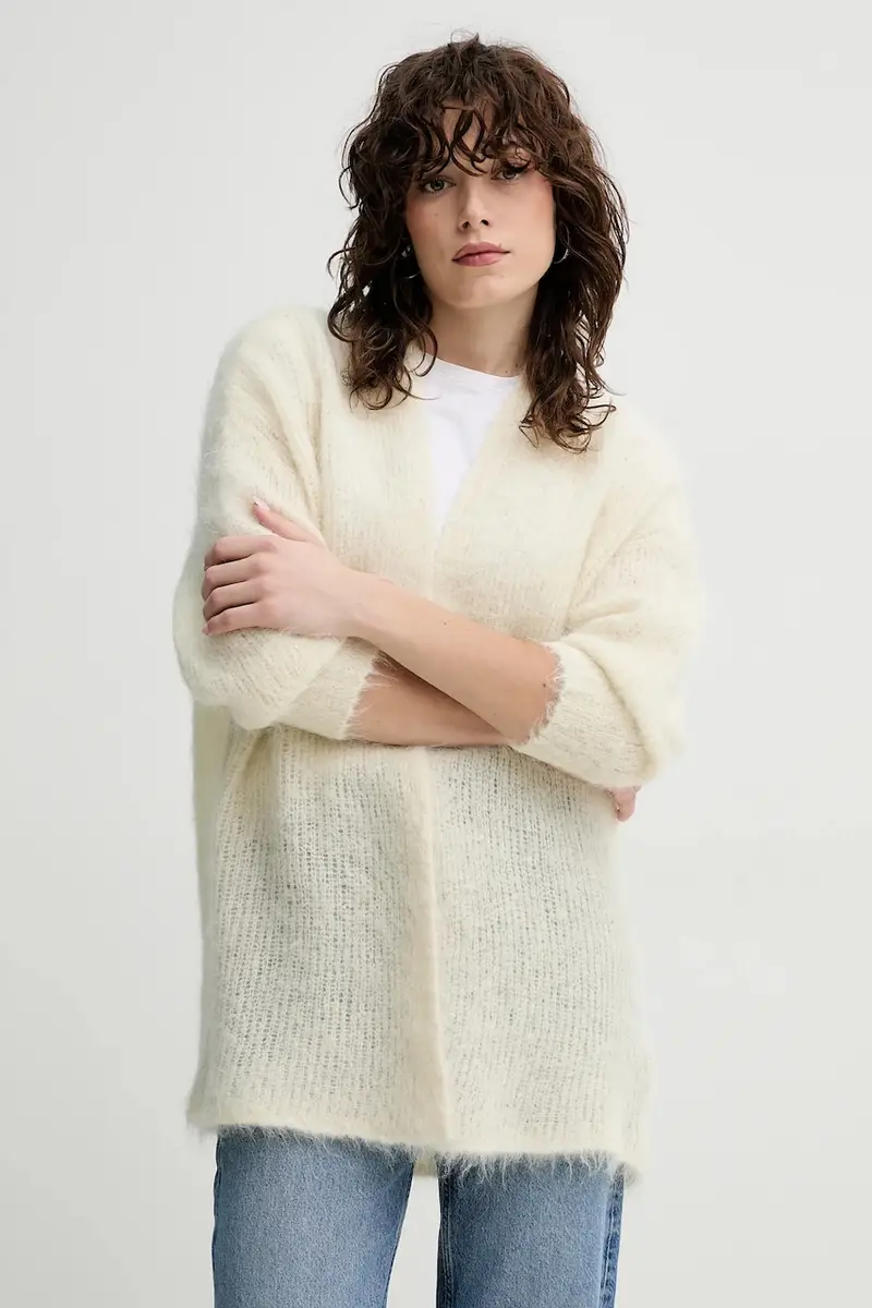 maglione in misto lana donna colore beige BYM19BE25