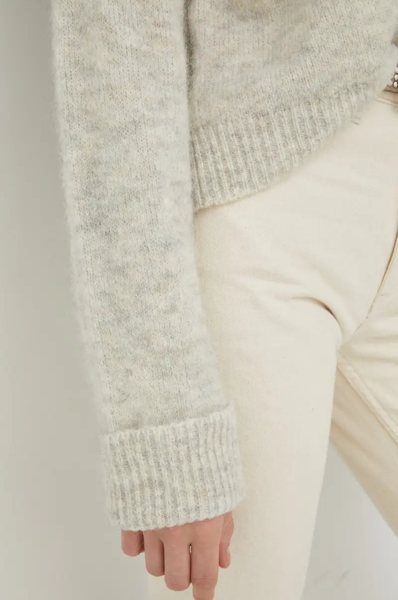 maglione in misto lana donna Grigio miniatura 5