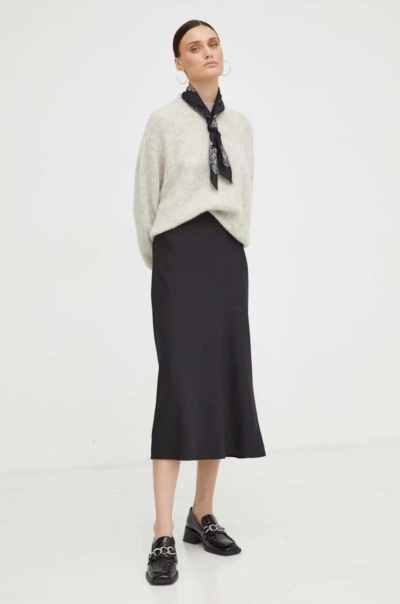 maglione in misto lana donna Grigio miniatura 2