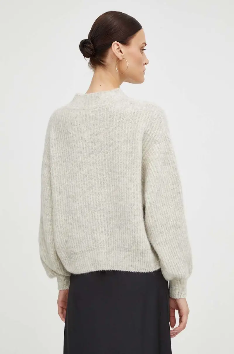 maglione in misto lana donna Grigio miniatura 3