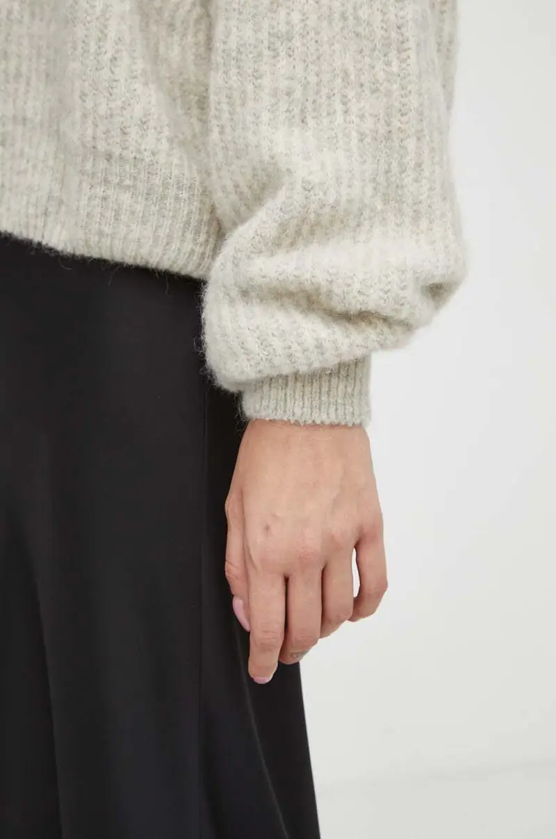 maglione in misto lana donna Grigio miniatura 5