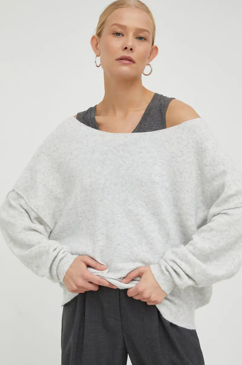 maglione in misto lana Grigio