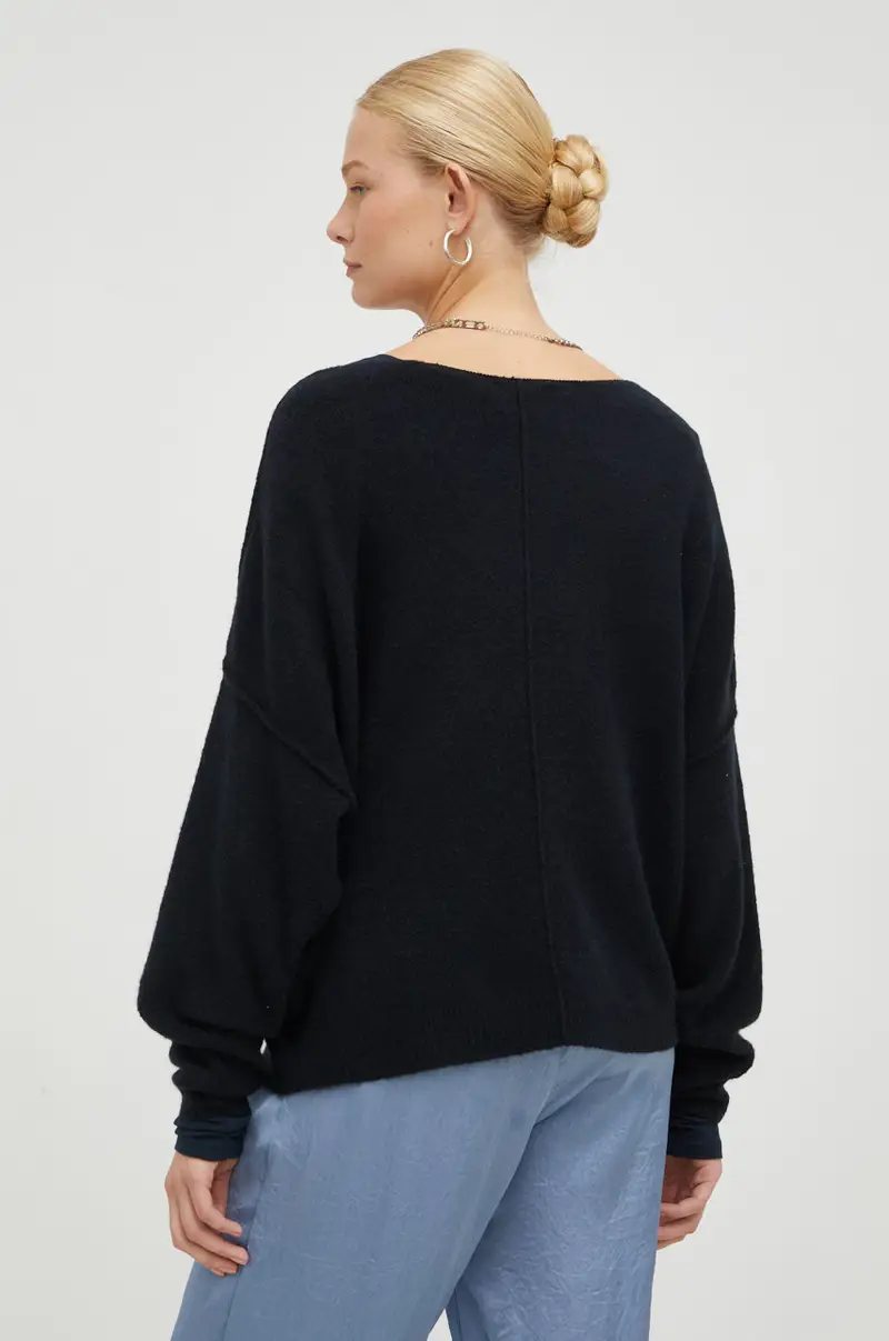 maglione in misto lana Nero miniatura 3