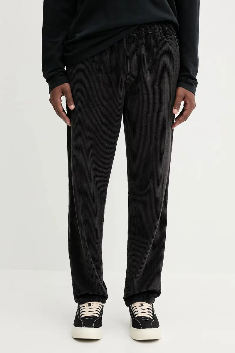 pantaloni in velluto a coste Nero