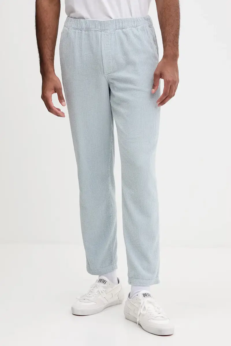 pantaloni in velluto a coste uomo colore blu MPADO10A