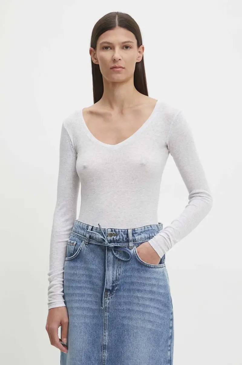 American vintage Top Grigio 4010240