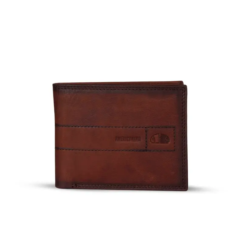 Portafoglio marrone da uomo in pelle