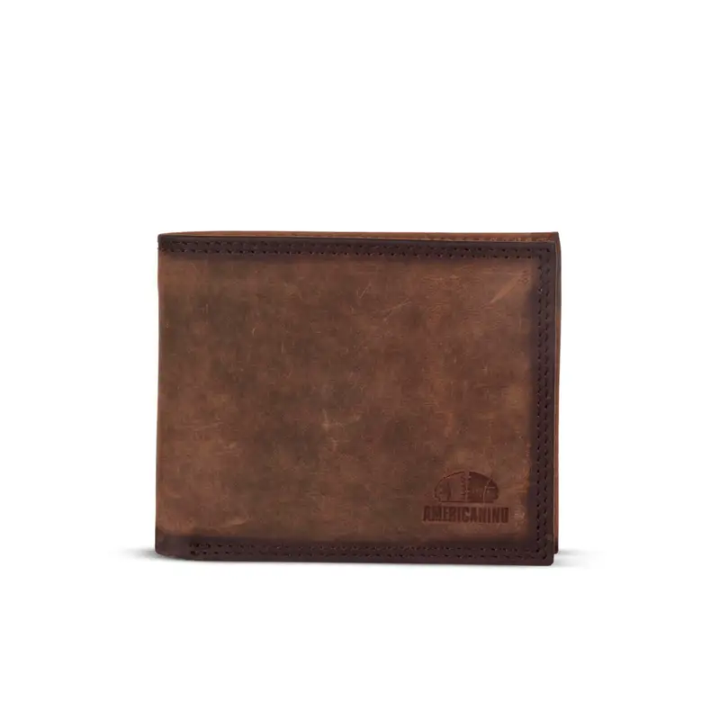 Portafoglio marrone da uomo in pelle