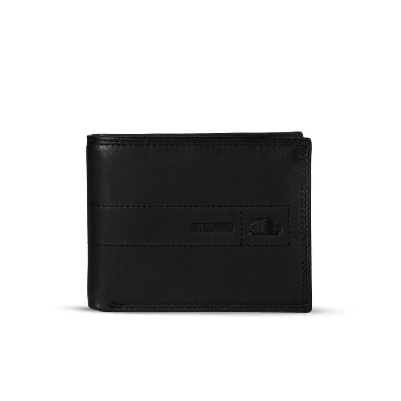 Portafoglio nero da uomo in pelle
