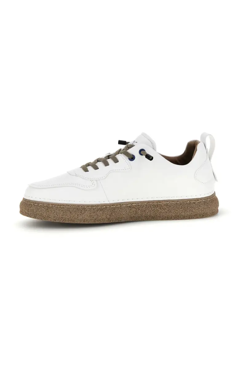 Sneakers bianche bicolore con lacci elastici Amerigo Vespucci AV410 [BIANCO] miniatura 5