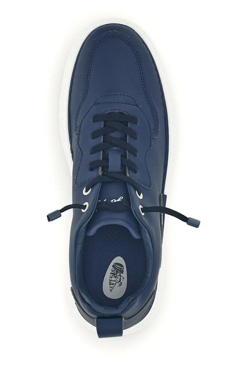 Sneakers blu bicolore con lacci elastici Amerigo Vespucci AV410 [BLUE] miniatura 3