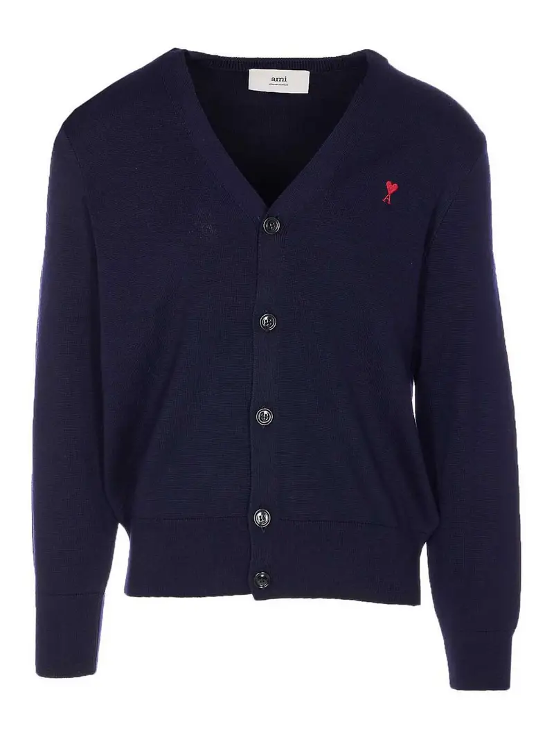 Blue Ami De Coeur Cardigan Blu