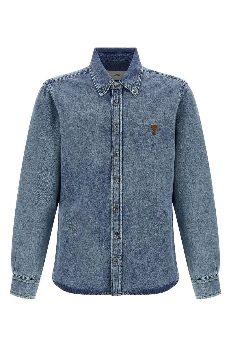 Camicia Denim 'Ami De Coeur' Blu