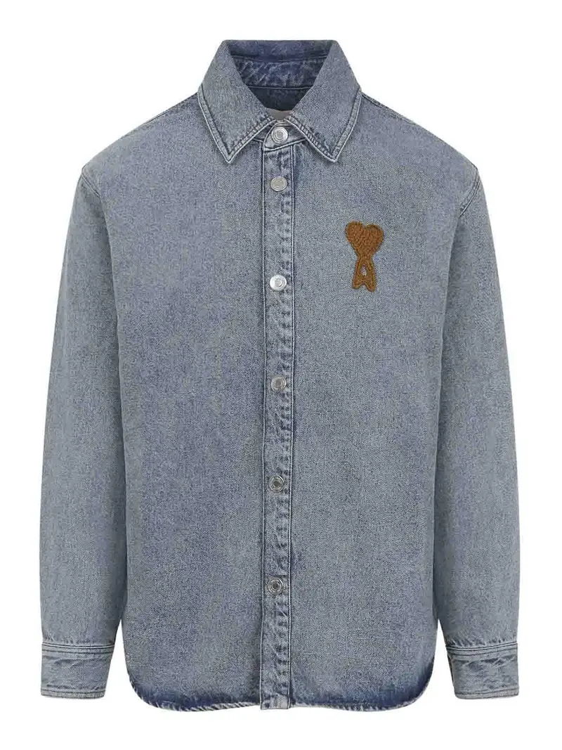 Camicia in cotone Beige Chiaro