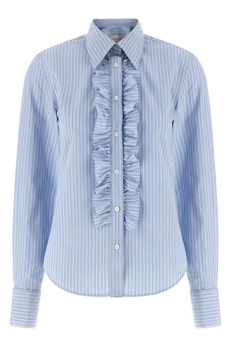 Camicia Jabot Azzurro