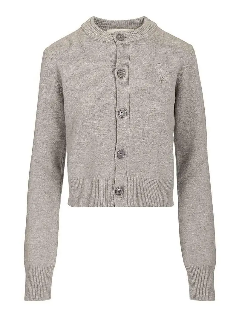 AMI PARIS Cardigan Grigio 4000527