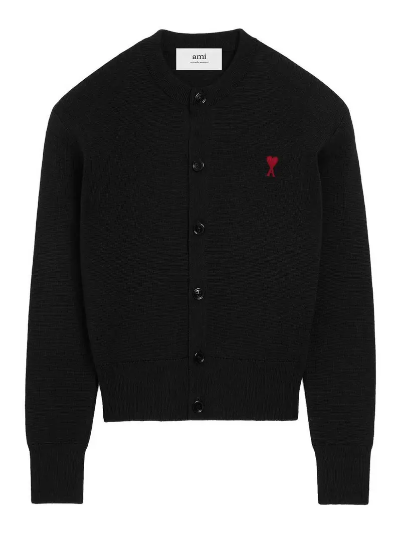 Cardigan in lana Ami De Coeur Nero