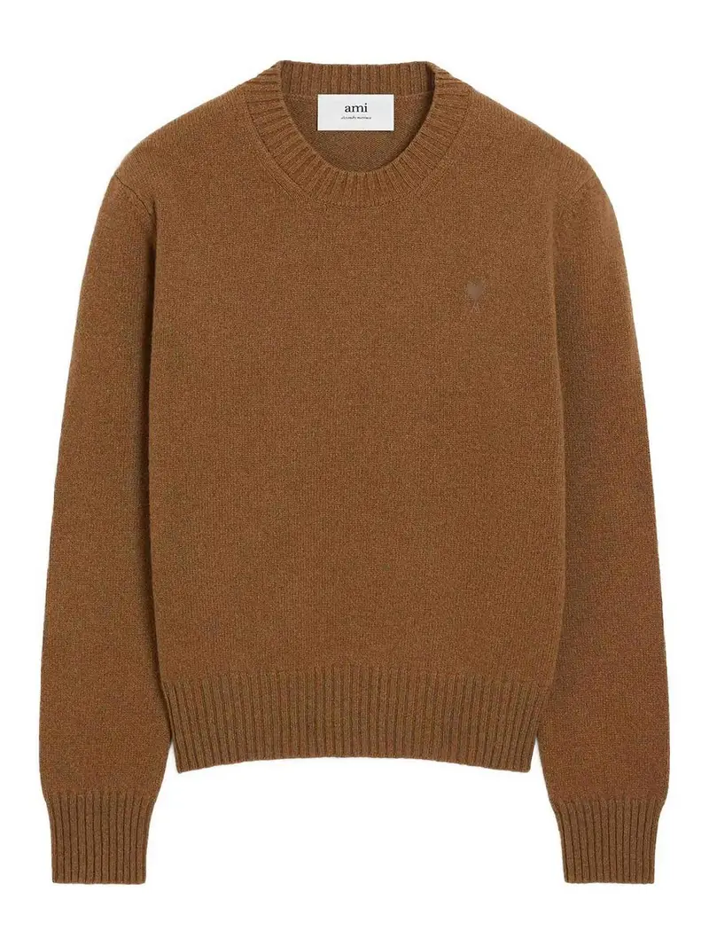 Maglia Girocollo Ami De Coeur Marrone