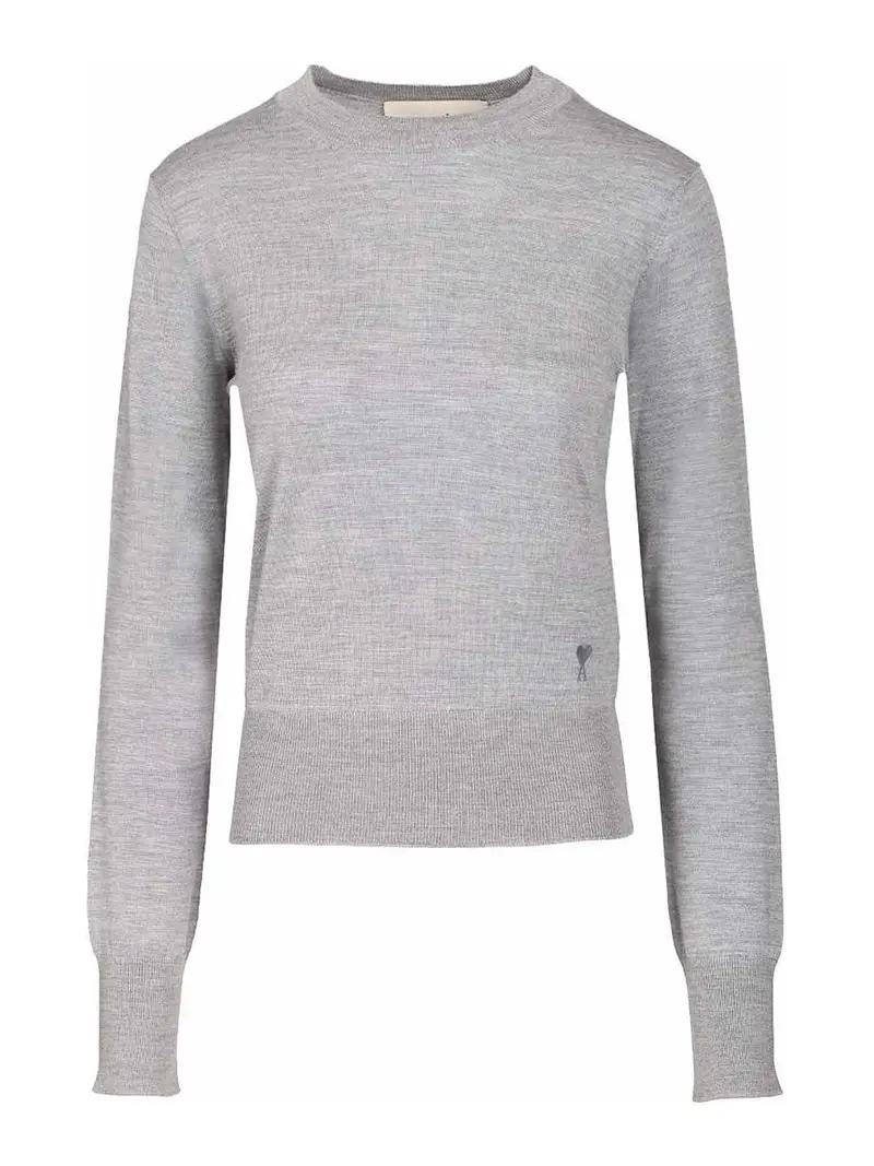 Maglione in lana e seta Grigio