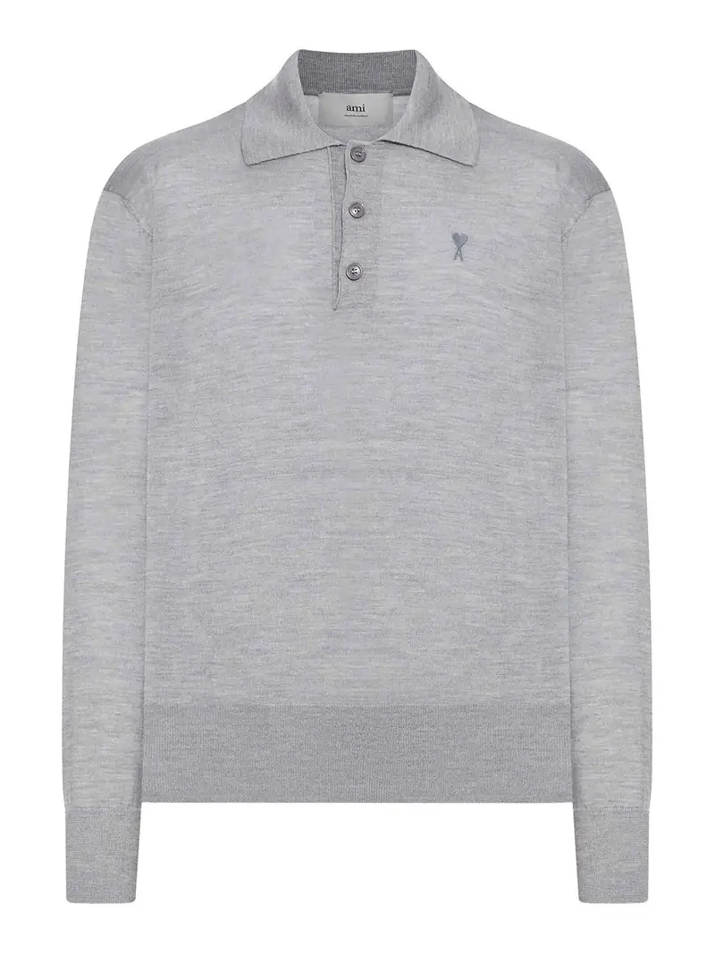 AMI PARIS Polo Grigio 3296222