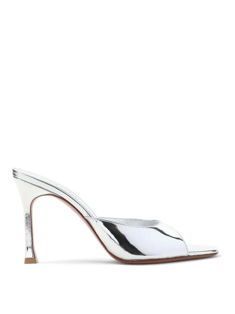 AMINA MUADDI Pantofole Argento 3993470