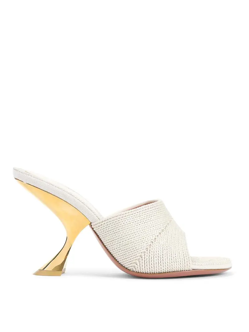 Taylor Woven 90 sandali di pantofola Oro