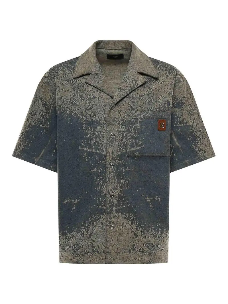 Camicia bandana in denim Lavaggio Medio