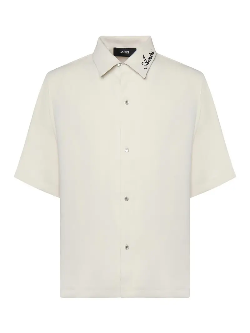 Camicia con logo del campo Bianco