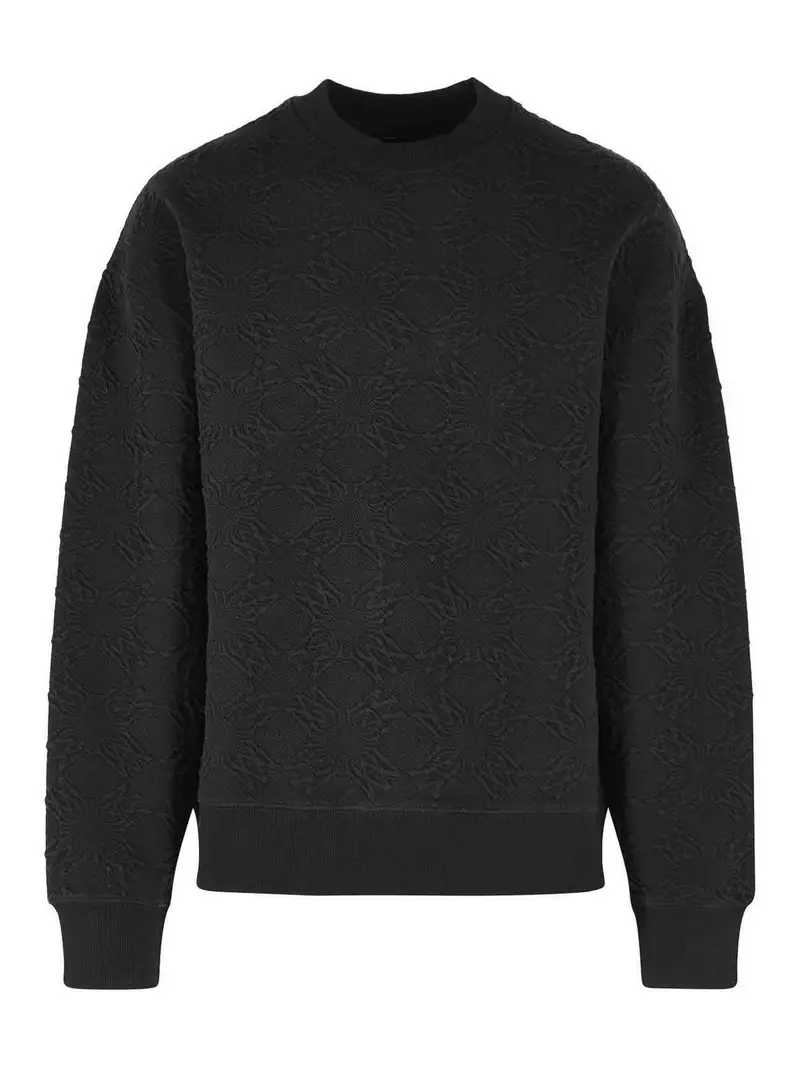 Amiri Felpa in misto cotone nero