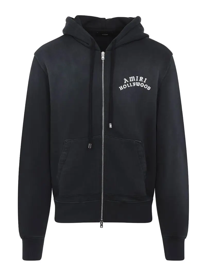 Hoodie zip di Hollywood Nero