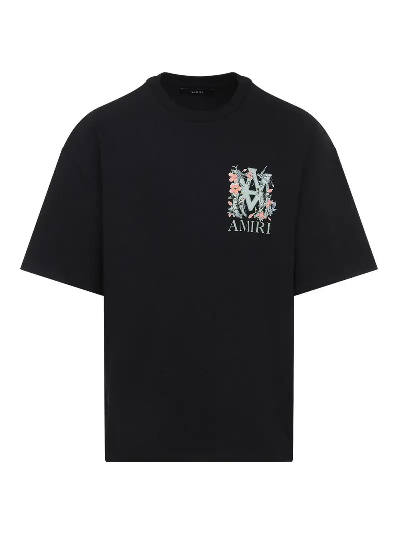 Ma Floral Os Tee Nero