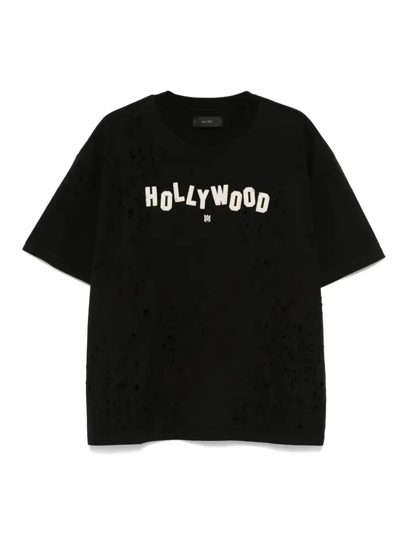 Maglietta Hollywood in cotone Nero