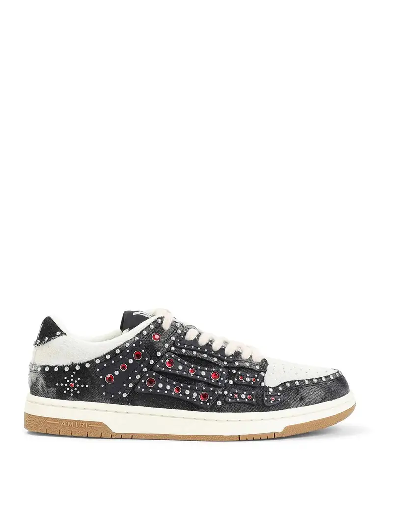 Sneakers basse con borchie Nero