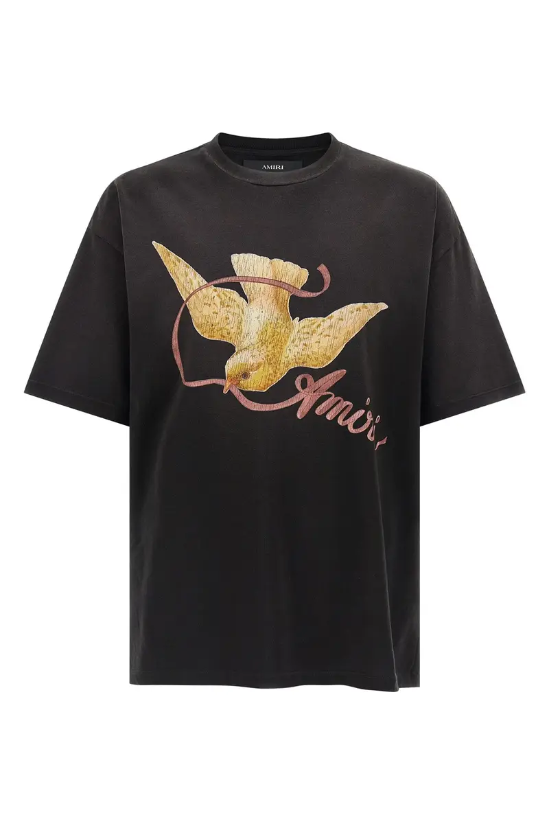 T-Shirt Amiri Ribbon Nero
