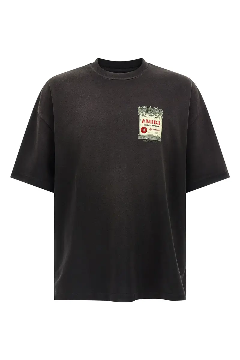 T-Shirt Chateau Stamp Nero