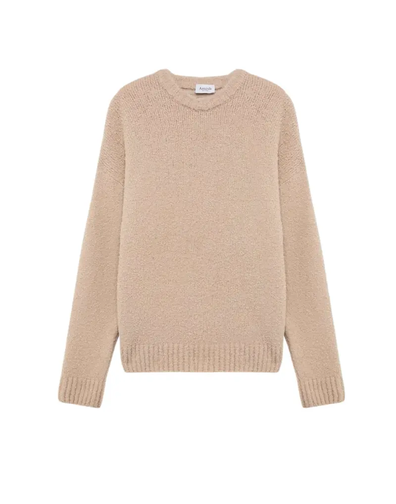 Supplies bouclè sweater maglioncino in misto lana - Beige S