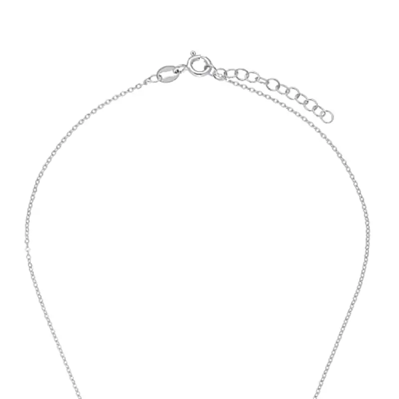 amor Collana con Ciondolo in Argento 925 per bambina, con zirconi sintetici, 35+3 cm, Argento, farfalla, Fornita in confezione regalo per gioielli miniatura 3