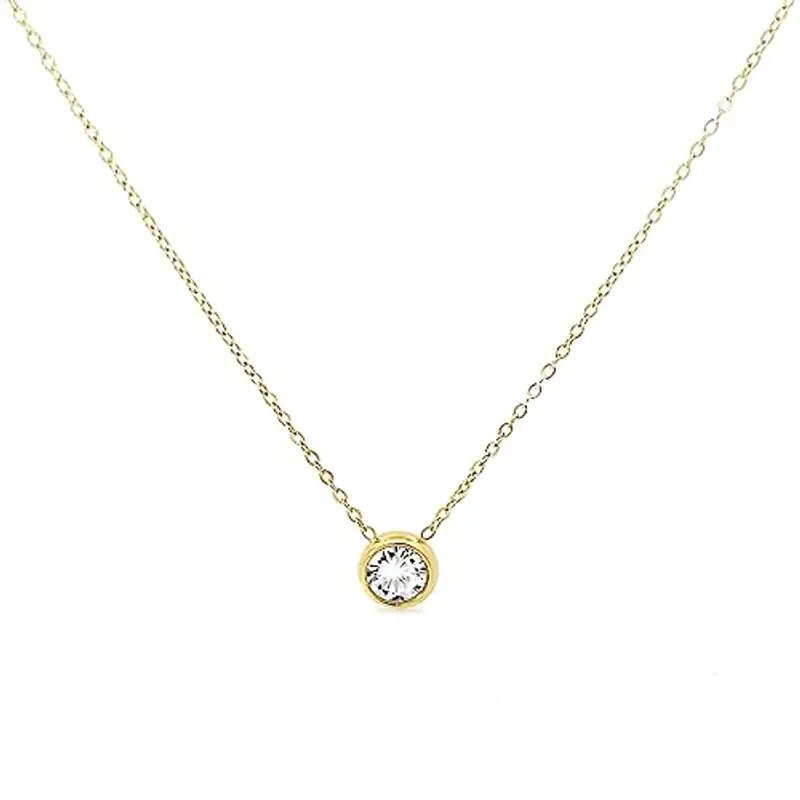 AMORINO Collana Donna Punto Luce In Acciaio Inossidabile miniatura 3