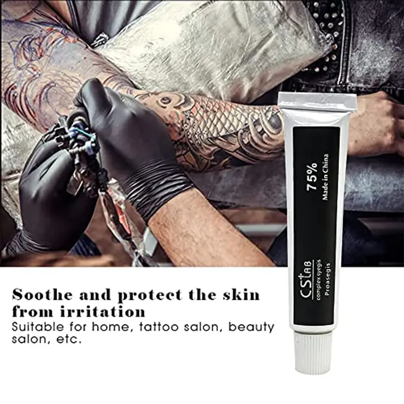 Amzsea Crema anestetica per tatuaggi, trucco permanente, lavaggio dei tatuaggi, tubo da 10 g miniatura 3