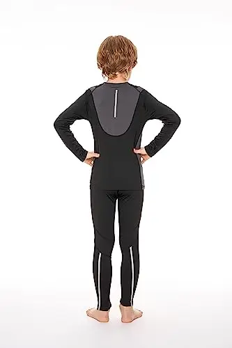 AMZSPORT Biancheria Intima Termica per Bambini, Set Intimo a Manica Lunga per Ragazzi, Comfort e Traspirabilità per lo miniatura 3
