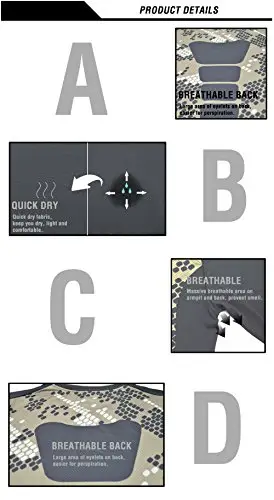 AMZSPORT, Maglietta da Uomo a Compressione, a Maniche Lunghe, Funzione Baselayer Multicolore m miniatura 3