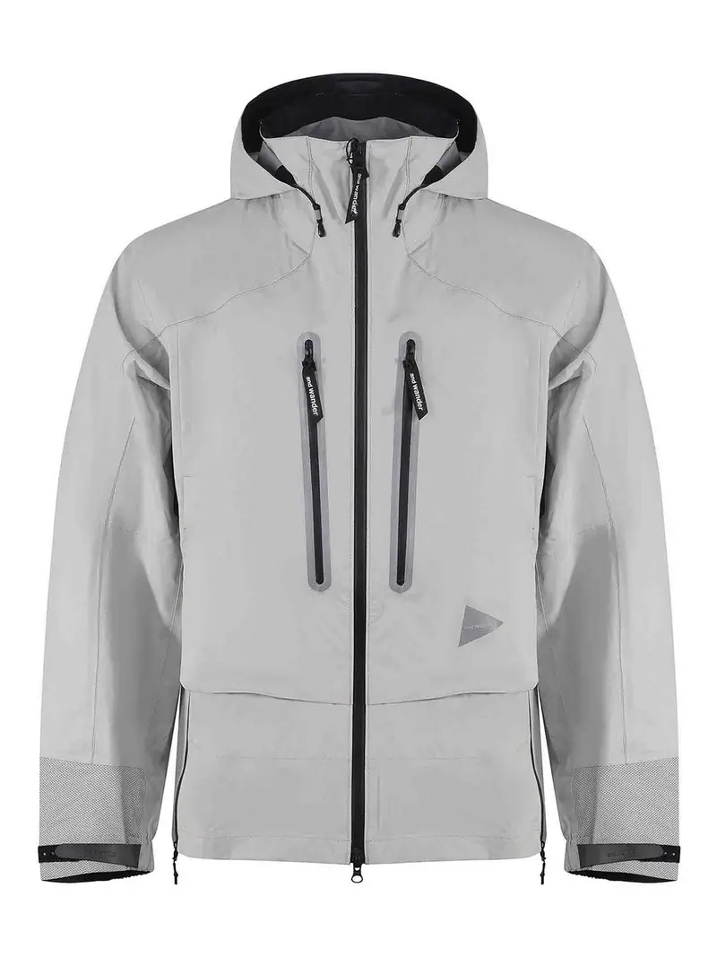 Giacca in nylon Grigio Chiaro