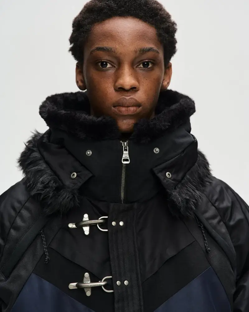 Giubbotto con ganci nero miniatura 2