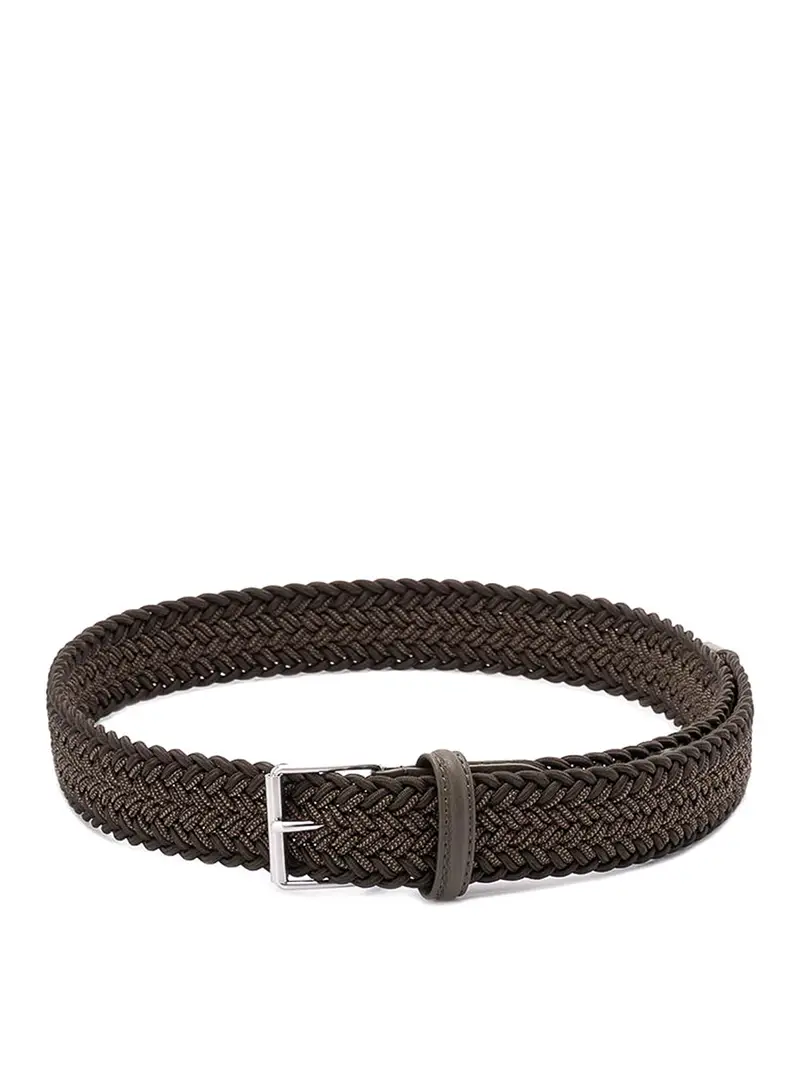 Cintura intrecciata elastica Verde