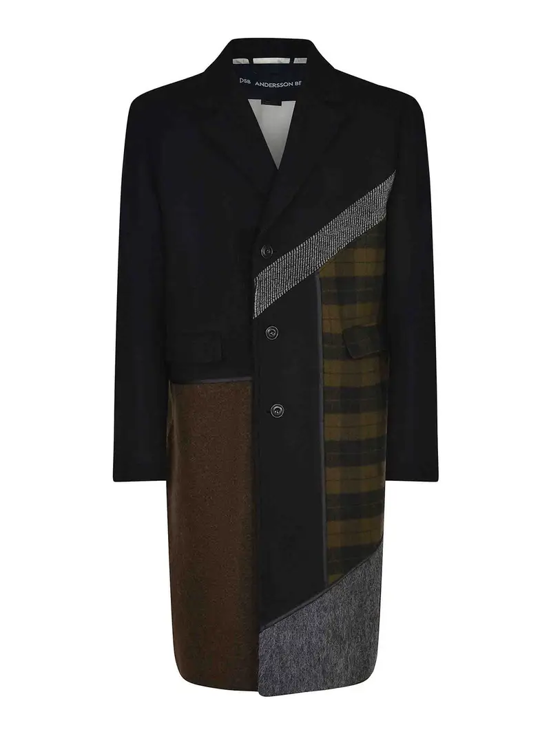 Cappotto Realizzato In Misto Lana Multicolore