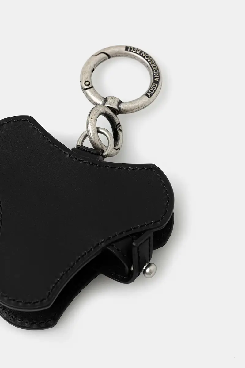 custodia per airpod in pelle Adsb Airpods Case aaa443u Nero miniatura 2