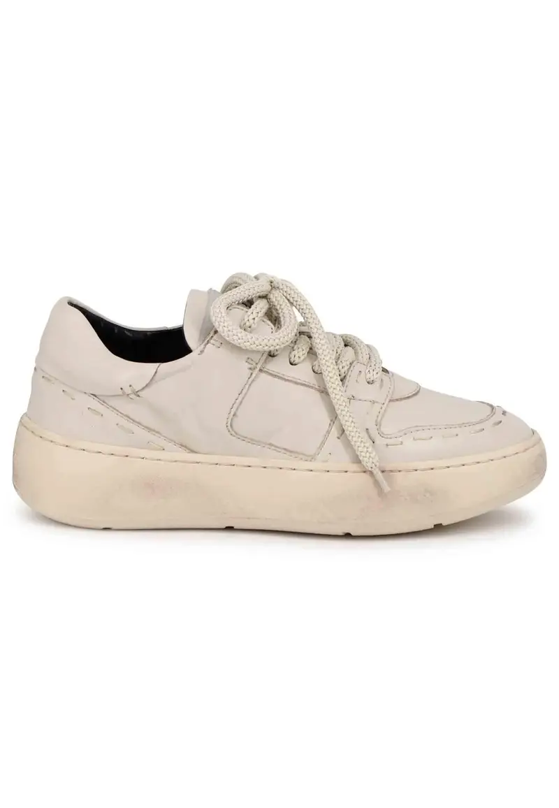 Sneakers donna in pelle off white Donna LEA 009